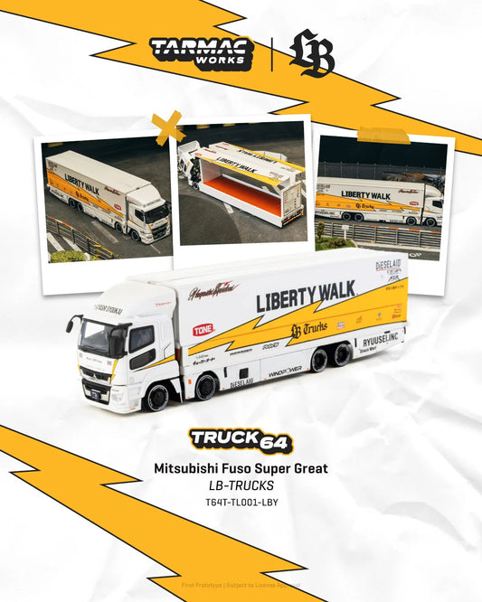 Mitsubishi Fuso Super Great LB-TRUCKS Weiß – 1:64