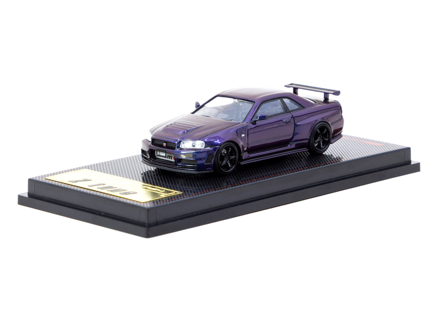 Nissan Skyline R34 GT-R Z-Tune Purple Metallic 1:64 Modellauto Hauptbild