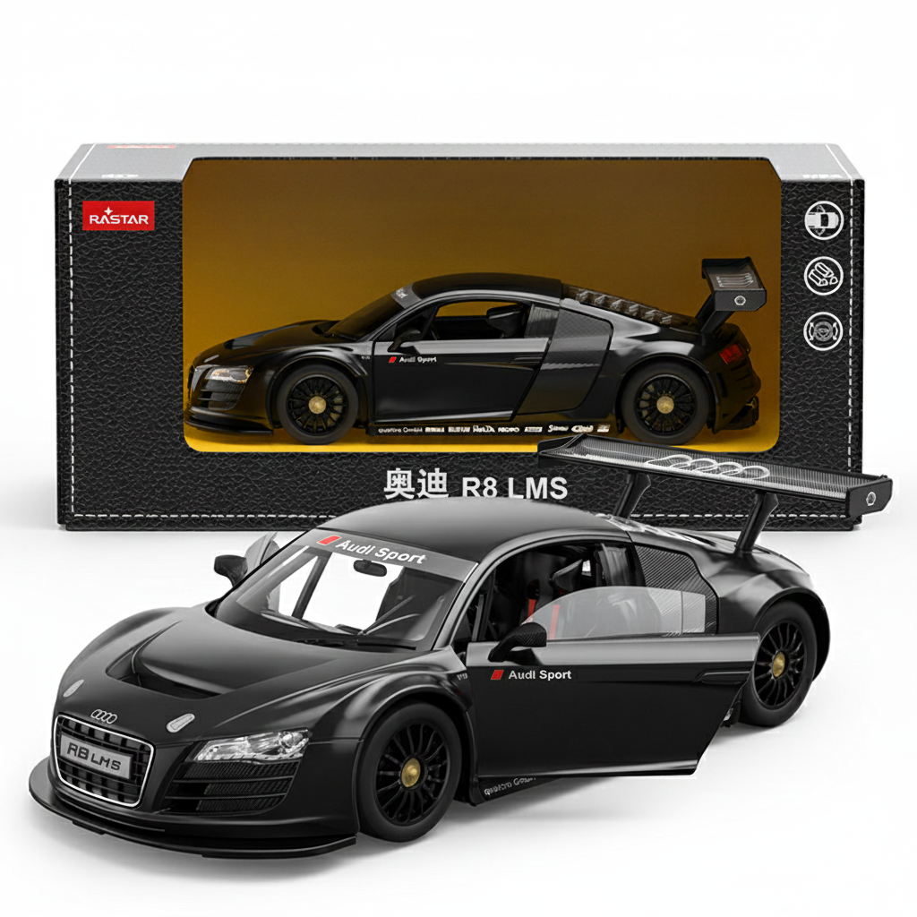 Audi R8 LMS Schwarz 1:24
