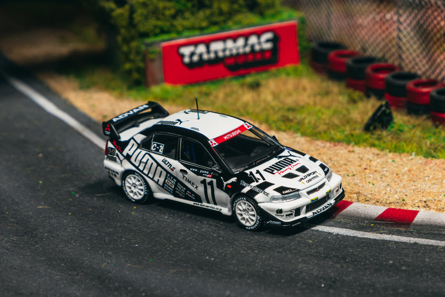 Tarmac Works Mitsubishi Lancer Evolution VI Super Taikyu 1:64 – Frontansicht