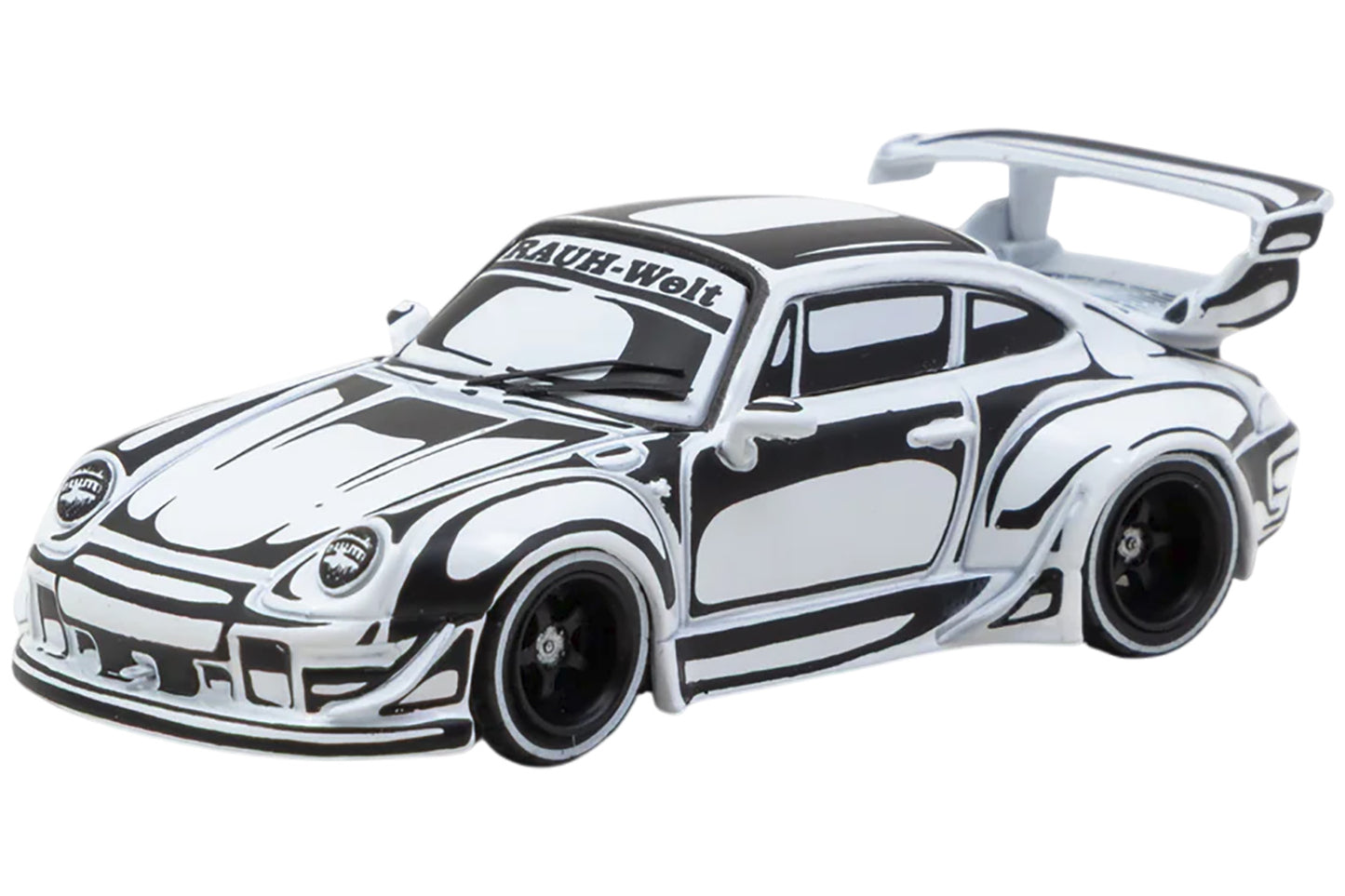 Tarmac Porsche RWB 993 schwarz/weiss - Designed by Joshua Vides 1:64