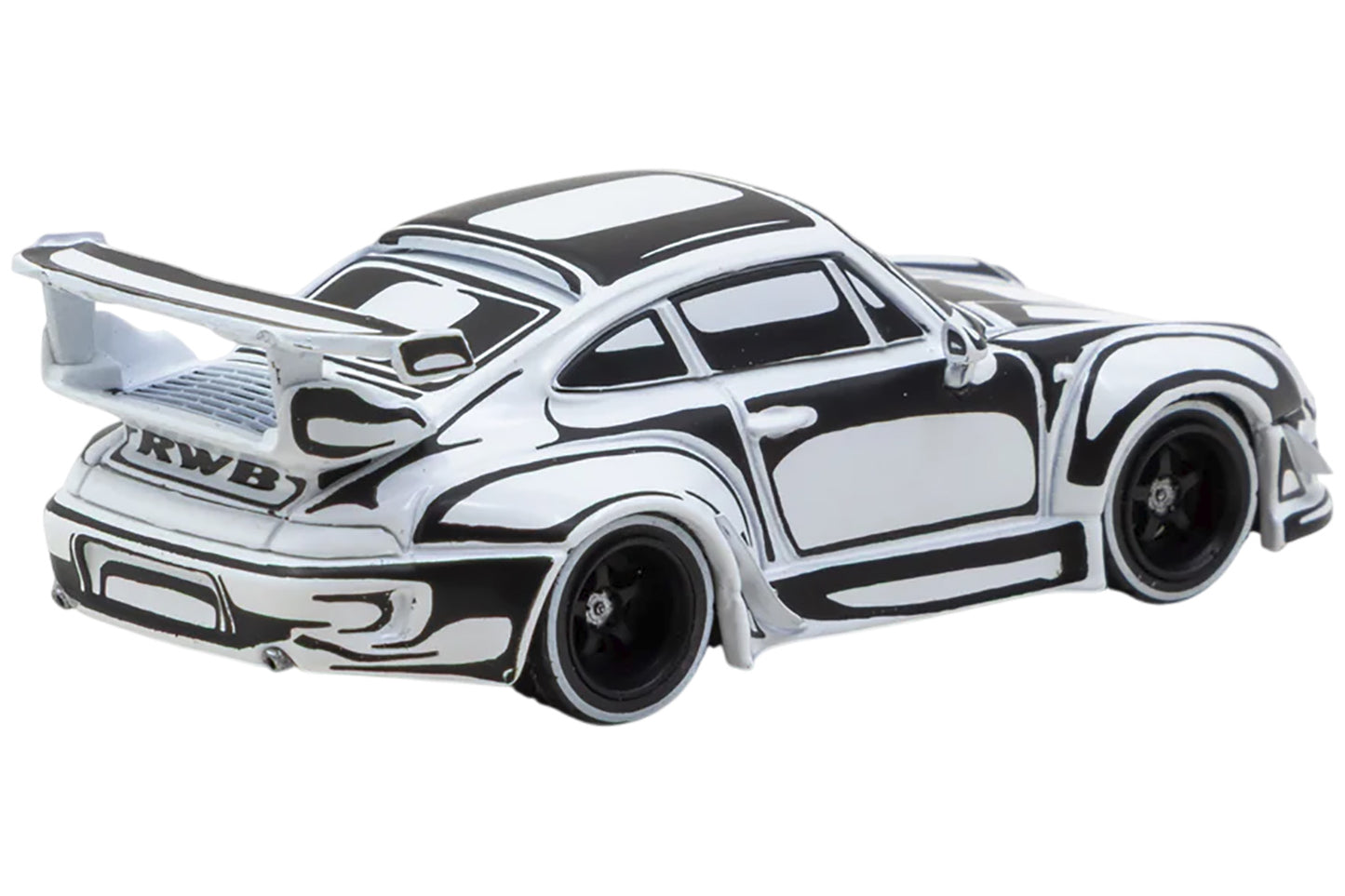 Tarmac Porsche RWB 993 schwarz/weiss - Designed by Joshua Vides 1:64