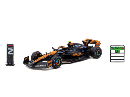 McLaren MCL60 Japan GP 2023 Lando Norris Modellauto – Seitenansicht