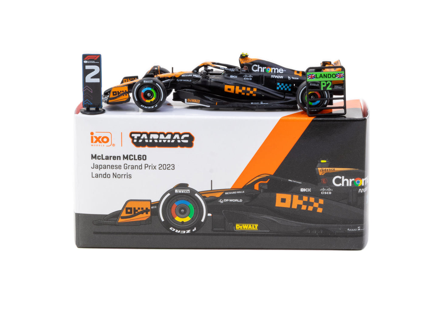 McLaren MCL60 1:64 Modellauto Lando Norris – Detailaufnahme