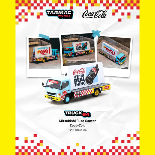 Tarmac Works 1:64 Mitsubishi Fuso Canter Coca-Cola Werbe-Truck